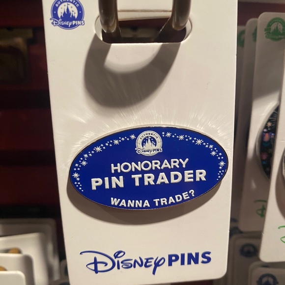 Disney Accessories - 2026 Disney Parks Honorary Pin Trader Wanna Trade? Name Tag OE Pin BNWT